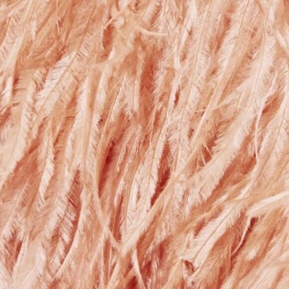 Alice + Olivia Philomena Lace High Neck Mini Dress Pink Feather Skirt Women's - Picture 5 of 14